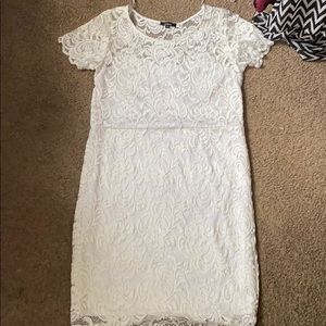 White lace dress